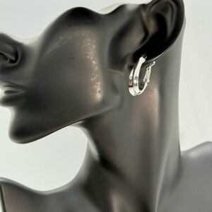 Chic‎ Small Silver Hoop Earrings - Nickel Free for Sensitive Ears